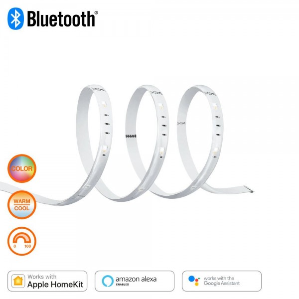 LEDVANCE LED Smart+ BT Apple HK Flex 3P 1,8M EU 10W/RGBW 480lm 120° IP20 dimmbar