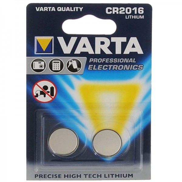 Varta Batterie Lithium 6016 3V CR 2016 2er Blister