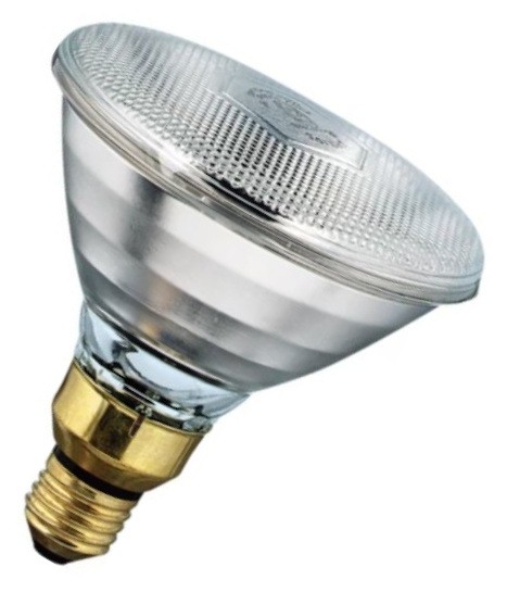 Philips Halogen Infrarotlampe Heizstrahler Infrarot PAR38 klar 100-W/ lm E27 220-240V dimmbar