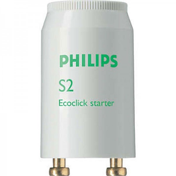 Philips Starter S2 Ecoclick Starter Leuchtstoffröhre Reihenschaltung 4-22W SER 220-240V