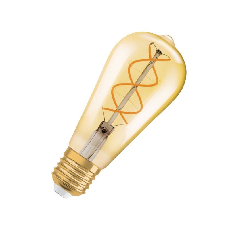 Osram LED kaufen Edison 1906 Warm Comfort Filament Light 4,5-25W/820 online Vintage Gold 330° Classic | Leuchtmittelmarkt dimmbar 250lm klar E27