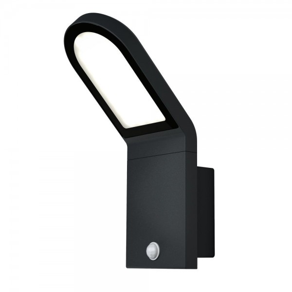 LEDVANCE LED Wandleuchte Endura Style Sensor 12,2W/830 740lm warmweiß nicht dimmbar dunkelgrau IP44