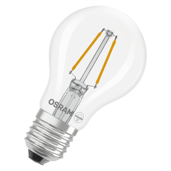 Osram / Ledvance LED Filament Star Classic A klar 300° 1-15W/827 warmweiß 136lm E27 220-240V