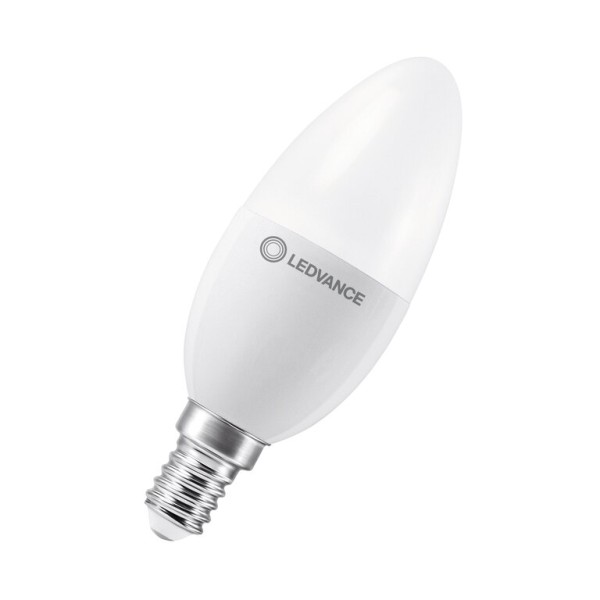 Osram / Ledvance LED Kerze B matt 240° Performance 4,9-40W/827 warmweiß 470lm E14 220-240V dimmbar