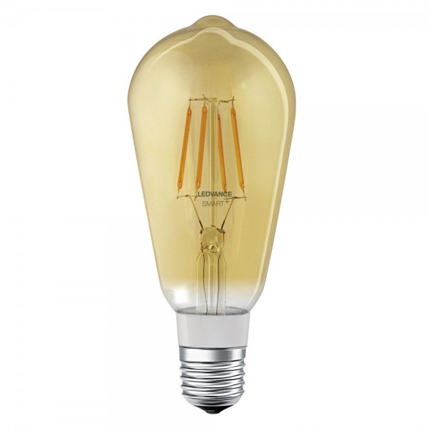 LEDVANCE LED Smart+ BT Apple HK Classic A Filament 5,5-45W/825 E27 600lm gold dimmbar 320°