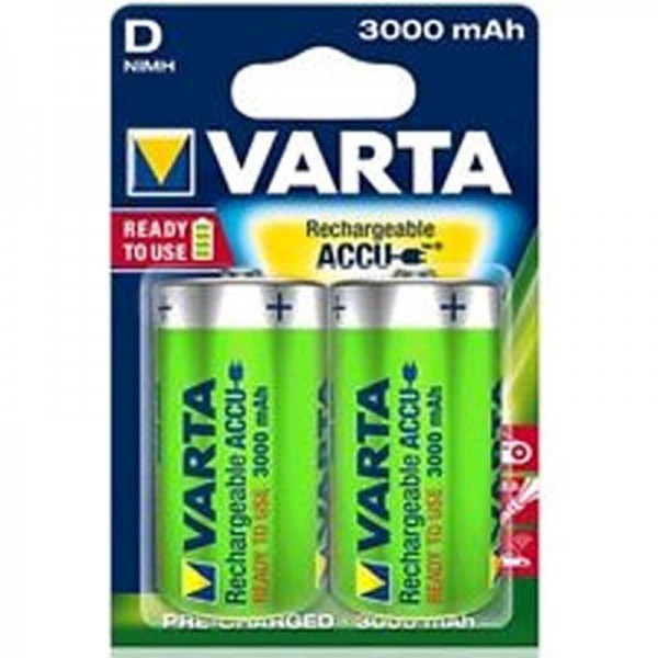 Varta Akku Ready2Use D 56720 3000mAh 2er Blister