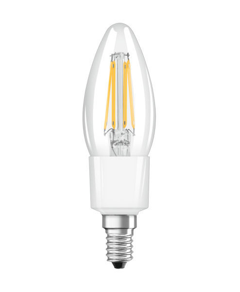 Osram / Ledvance LED Filament WIFI Smart+ Classic B klar 300° 4-40W/827 warmweiß 470lm E14 220-240V dimmbar