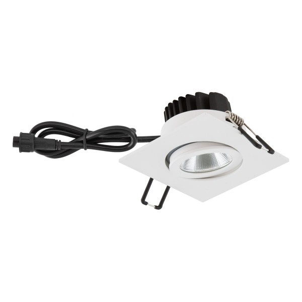 EVN Power-LED Leuchte weiß schwenkbar viereckig 83x83x48,5mm 6W 3000K 620lm 21-40° IP65