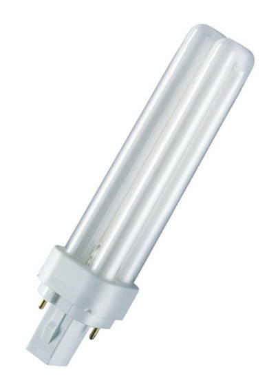 NuLoXx Leuchtstofflampe 180° 10W/865 tageslichtweiß 600lm G24D-1 dimmbar