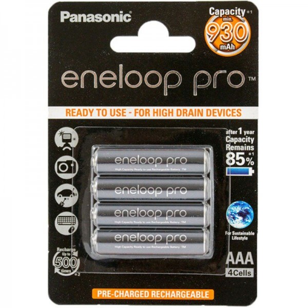 Panasonic Akku Eneloop Pro AAA 930 mAH 1,2V 4er Blister