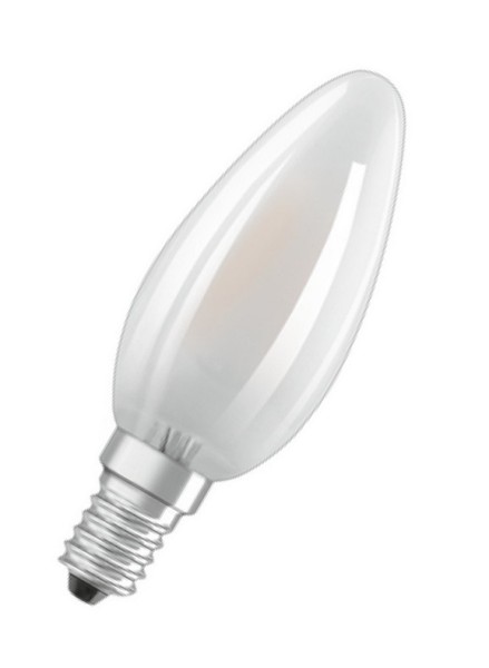 Osram LED Filament Superstar+ Kerze B matt 300° 3,4-40W/927 warmweiß 470lm E14 220-240V dimmbar