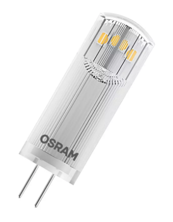 Osram LED Base 320° Pin 1,8-20W/827 warmweiß 200lm G4 12V 5er Blister