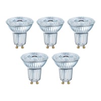 Osram LED Base PAR16 4,3-50W/827 GU10 36° 350lm warmweiß nicht dimmbar 5er Pack