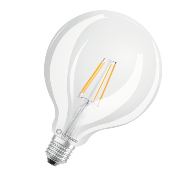 Osram / Ledvance LED Filament Globe G125 klar 300° Superior 11-100W/940 kaltweiß 1521lm E27 220-240V dimmbar