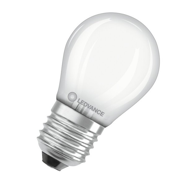 Osram / Ledvance LED Filament Tropfen P matt 300° Performance 4-40W/827 warmweiß 470lm E27 220-240V