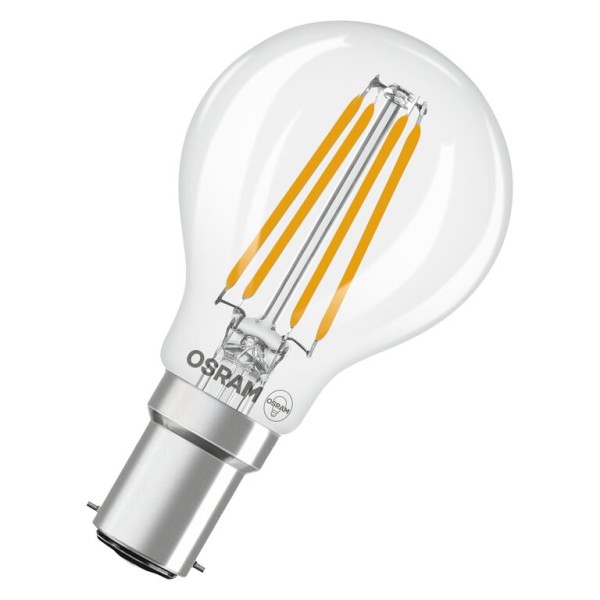 Osram / Ledvance LED Filament Star Tropfen P klar 300° 3,4-40W/827 warmweiß 470lm B15d 220-240V