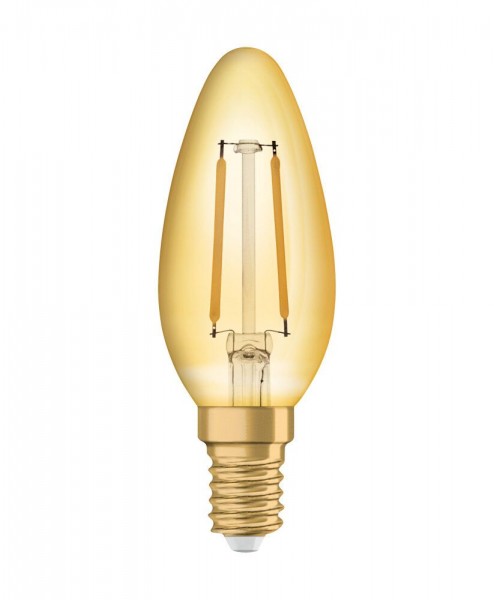 Osram LED Vintage 1906 Classic B Filament Gold 2,5-22W/824 E14 220lm klar warmweiß 300° nicht dimmbar
