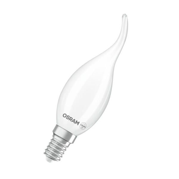 Osram / Ledvance LED Filament Superstar Kerze BA matt Windstoß 320° 3,4-40W/827 warmweiß 470lm E14 220-240V dimmbar