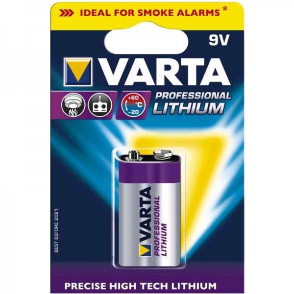 Varta Professional Lithium 06122 9V 1er Blister