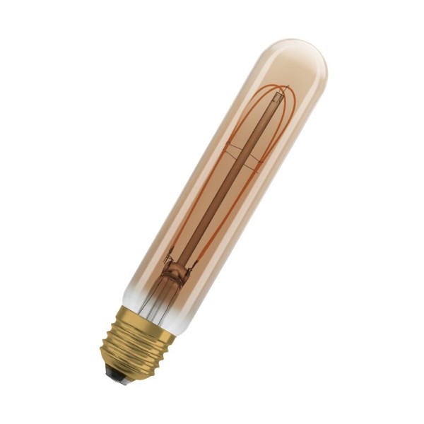 Osram / Ledvance LED Filament Vintage 1906 Tubular gold 320° 4,8-40W/822 extra warmweiß 470lm E27 220-240V dimmbar