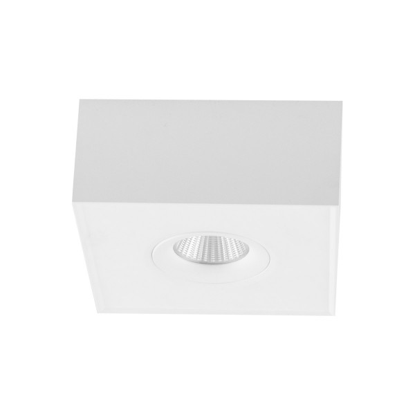 EVN Leuchte weiß kardanisch-schwenkbar viereckig 135x135x60mm 8W 3000K 41-80° 200-240V IP20