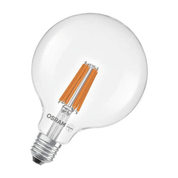 Osram / Ledvance LED Filament Globe G125 klar 330° UltraEfficient 7,2-100W/827 warmweiß 1521lm E27 220-240V