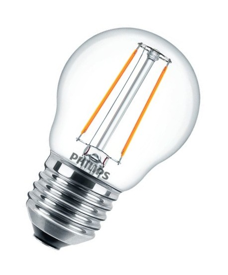 Philips CorePro LEDluster P45 Filament 2-25W/827 LED E27 250lm warmweiß