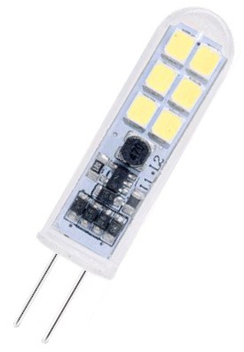 Modee SMD LED Glass Stick 360° 2-20W/827 warmweiß 190lm G4 AC|DC 12V