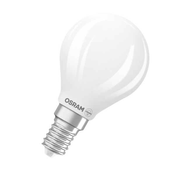 Osram / Ledvance LED Filament Superstar Tropfen P matt 320° 3,4-40W/840 kaltweiß 470lm E14 220-240V dimmbar