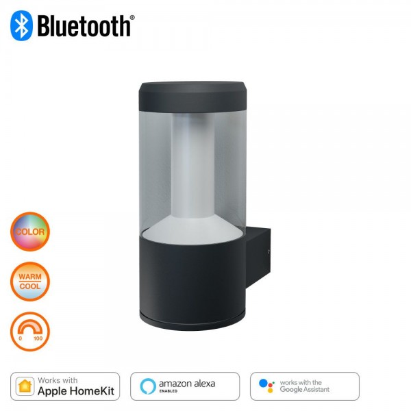 LEDVANCE Smart+ LED Außenwandleuchte Modern Lantern Multicolor 12W/RGBW 650lm dimmbar Bluetooth Apple HomeKit