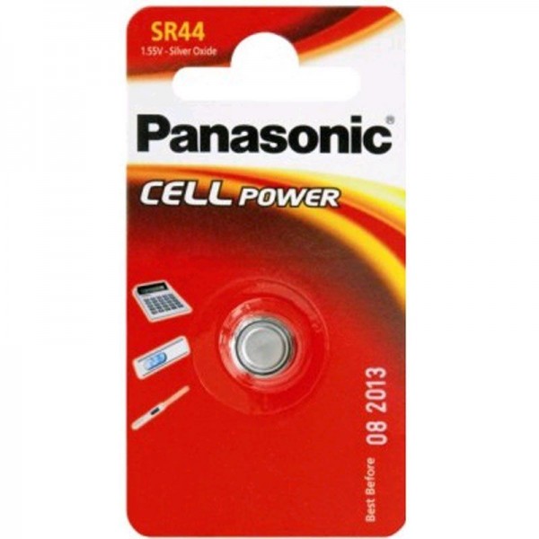 Panasonic Knopfzelle Cell Power SILBEROXID SR44 1,55V 1er Blister