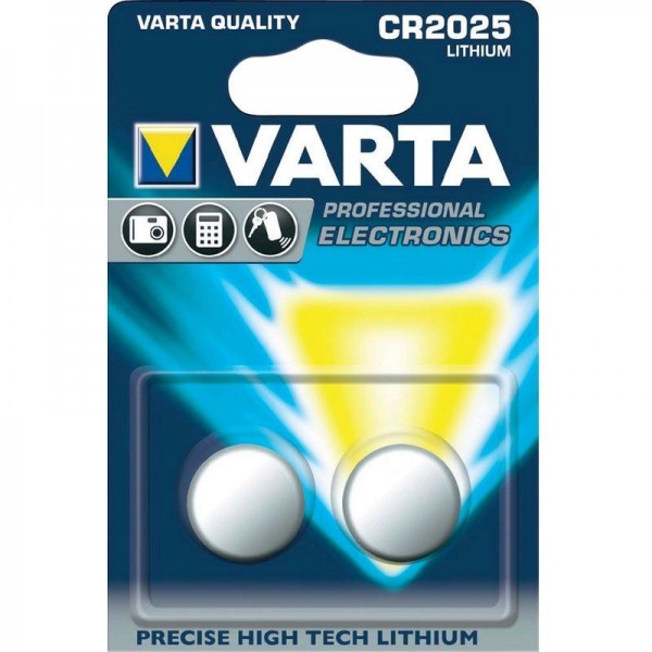Varta Batterie Lithium 6025 3V CR 2025 2er Blister