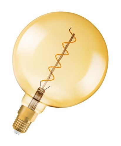 Osram LED Vintage 1906 Globe G125 Filament Gold 4,5-25W/820 E27 250lm klar Warm Comfort Light 330° dimmbar
