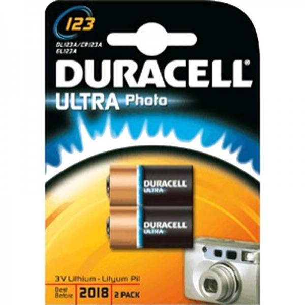 Duracell Photobatterie ULTRA 123 BG2 2er Blister
