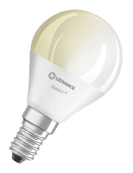 Ledvance LED WIFI Smart+ Tropfen P40 matt 180° 4,9-40W/827 warmweiß 470lm E14 220-240V dimmbar 3er Pack