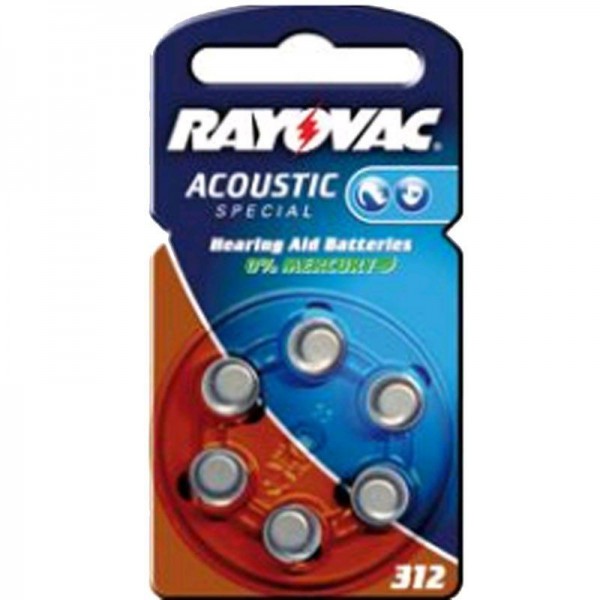 Rayovac Acoustic Special 312 04607 6er Blister