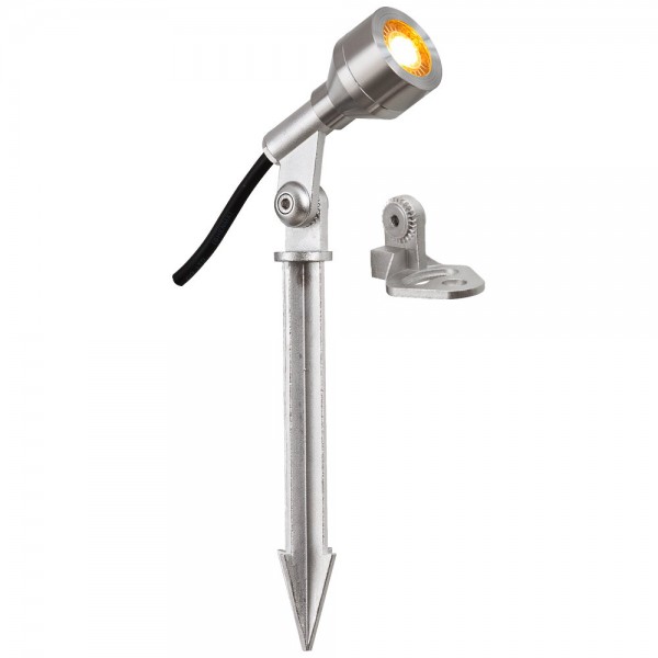 EVN Spot Edelstahl Optik schwenkbar rund 41mm 3,5W 3000K 220lm 21-40° 12V IP68