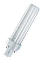 NuLoXx Leuchtstofflampe 180° 10W/830 weiß 600lm G24D-1 dimmbar