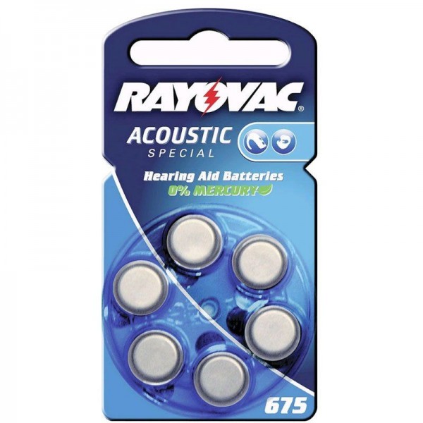 Rayovay Acoustic Special 675AU-6MFas 04600 6er Blister