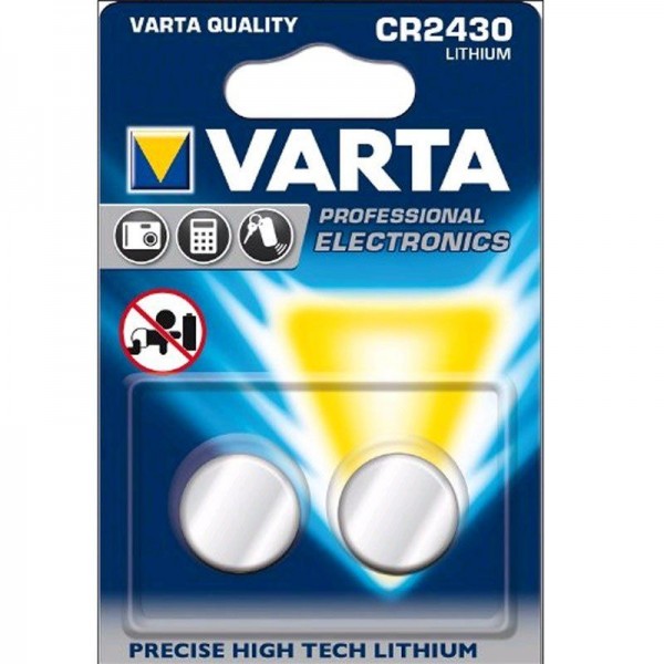 Varta Batterie Lithium 6430 3V CR 2430 2er Blister