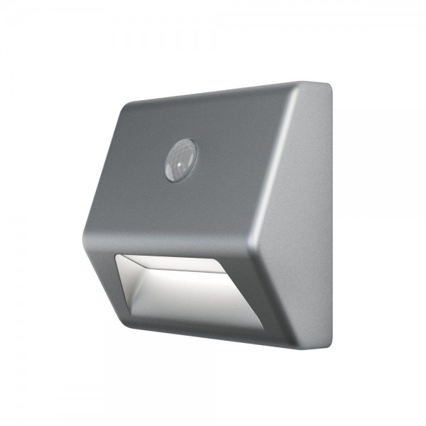 LEDVANCE LED Wandleuchte Nightlux Stair 0,3W/840 10lm kaltweiß nicht dimmbar silber IP54