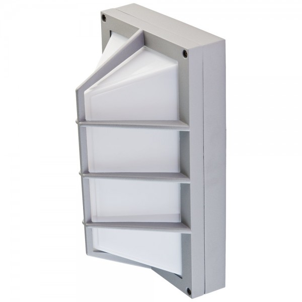 EVN LED Leuchte grau rechteckig 282x160x125mm 9W 3000K 675lm >80° 220-240V IP54