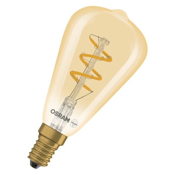 Osram / Ledvance LED Filament Spiral Vintage 1906 Edison ST klar 320° 2,8-25W/822 extra warmweiß 250lm E14 220-240V dimmbar