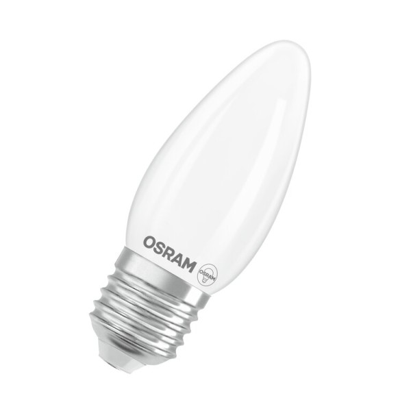 Osram / Ledvance LED Filament Superstar Kerze B matt 320° 3,4-40W/827 warmweiß 470lm E27 220-240V dimmbar
