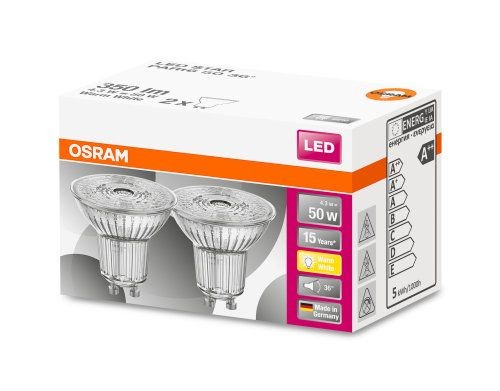 LEDVANCE LED STAR PAR16 4,3-50W/827 GU10 350lm klar warmweiß 36° nicht dimmbar