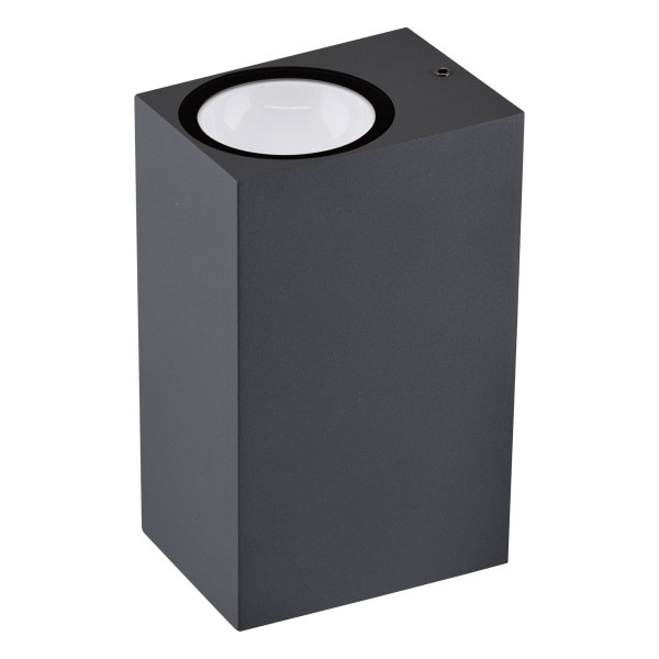 EVN LED 2-flammige Wandleuchte anthrazit rechteckig 150x68x95mm 6W 3000K 145lm 21-40° 100-240V IP54