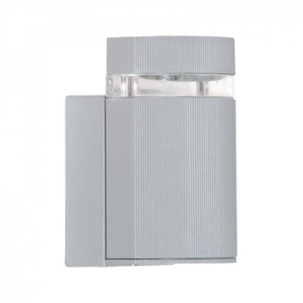 I-Light Wandleuchte Quader Silber, IP 54 GU10