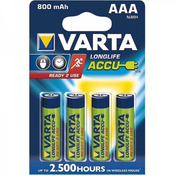 Varta Akku Ready2Use AAA 56703 800mAh 4er Blister