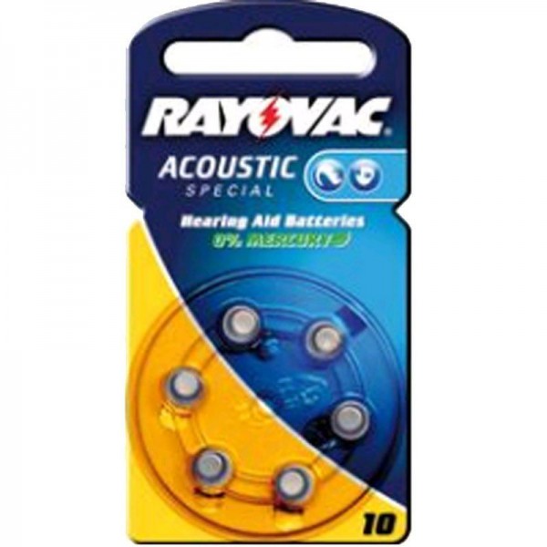 Rayovac Acoustic Special10 04610 6er Blister
