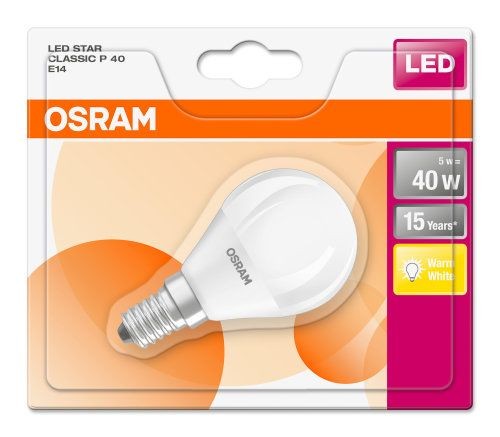 Osram LED Star Classic P E14 5,7-40W/827 warmweiß matt
